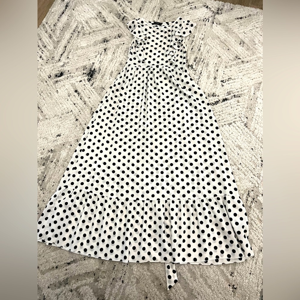 Black and White Polkadot Dress